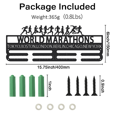 Porta medaglie della maratona mondiale superdant tokyo boston londra  berlino chicago new york espositore per medaglie