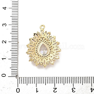 Pendentifs en laiton&nbsp;KK-V006-01G-08-1
