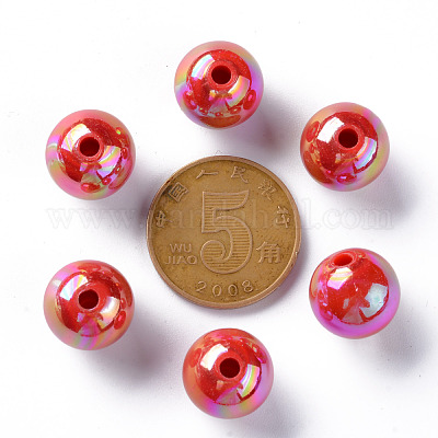 Непрозрачные акриловые бусины X-MACR-S370-D12mm-A14-1