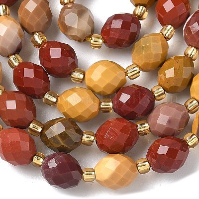 Природные mookaite бисер нитей&nbsp;G-F809-A38-01-1