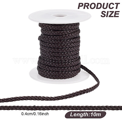 Плетеный шнур из микрофибры и искусственной кожи&nbsp;OCOR-WH0101-29B-1