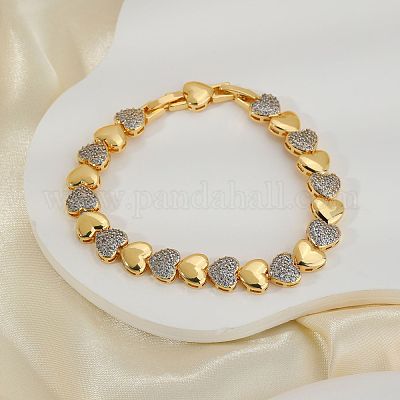 Элегантные браслеты-цепочки в форме сердца LB2749-1-1