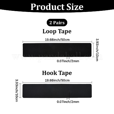 Нейлоновая и полиэстеровая клейкая лента-липучка для автомобильного номерного знака&nbsp;AJEW-WH20018-198A-1