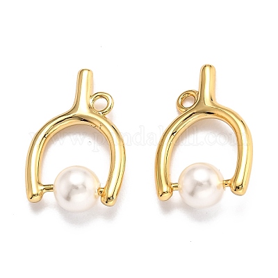 Латунные подвески в форме треугольника&nbsp;KK-B033-02G-1