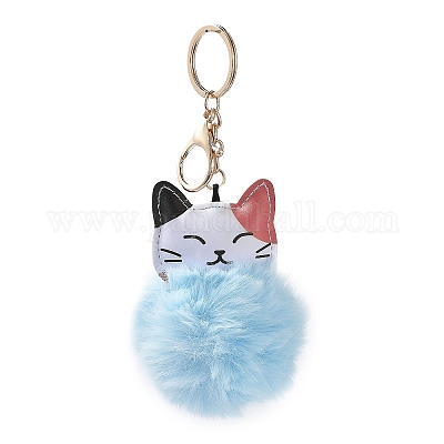 Süßer Katzen-Schlüsselanhänger aus Plüsch für Taschen und Geldbörsen&nbsp;ST9850408-1