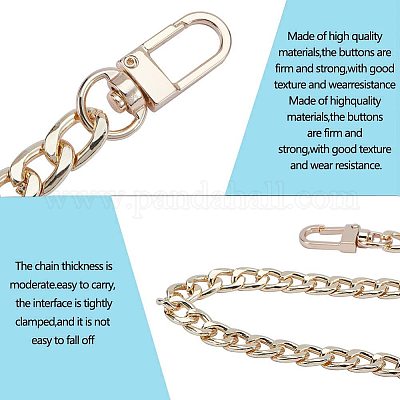 Versatile Chain Shoulder Strap, Metal Durable Strap Buckle For