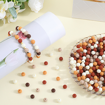 500шт прорезиненные силиконовые акриловые бусины с имитацией силикона&nbsp;MACR-SP0001-07D-1