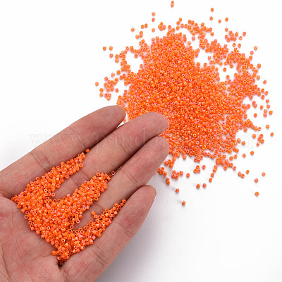 Цилиндрические бусины из матового стекла SEED-S047-O-001-1