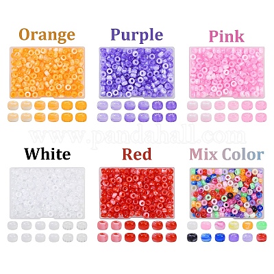 200шт акриловые бусины&nbsp;KY-YW0002-06F-1