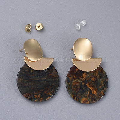 Wholesale Brass Earring Hooks and Plastic Ear Nuts 