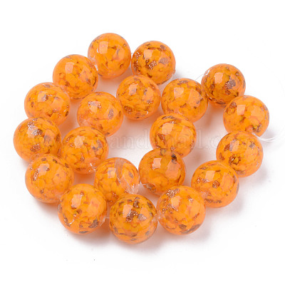 Бусины ручной работы бусины золотого песка LAMP-S194-008C-07-1