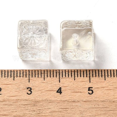 Perle di vetro trasparente&nbsp;GLAA-A012-04K-1