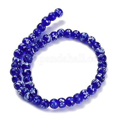 Бусы лэмпворк ручной работы&nbsp;LAMP-H071-01B-1