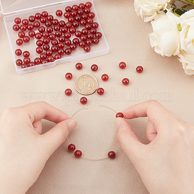 Природного сердолика нитей бисера&nbsp;G-AR0002-05-1