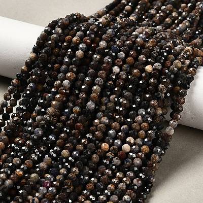 Натуральные сапфировые бусинки&nbsp;LS-G-RM2025-13-3mm-1