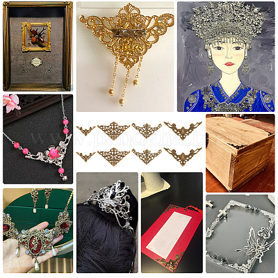 100шт. 4 набора железных филигранных столярных инструментов&nbsp;IFIN-PH0002-18AB-1