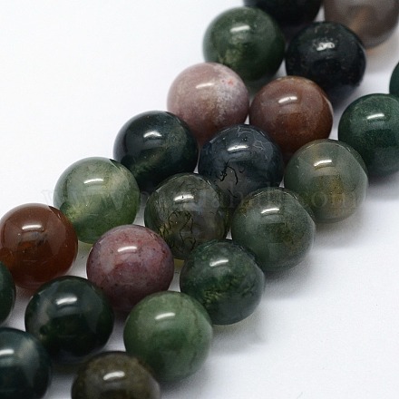 Natural Indian Agate Beads Strands X-G-I199-05-4mm-1