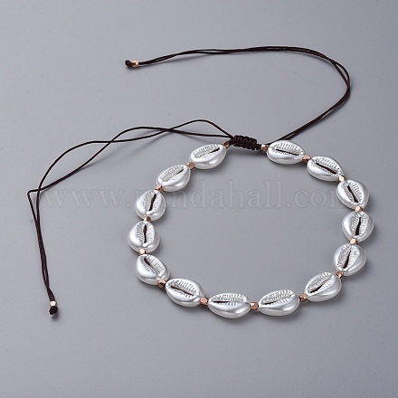 Verstellbare Perlenketten aus Nylonfaden NJEW-JN02661-02-1