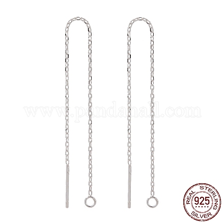 Accessoires de clou d'oreille en 925 argent sterling X-STER-I014-04S-1