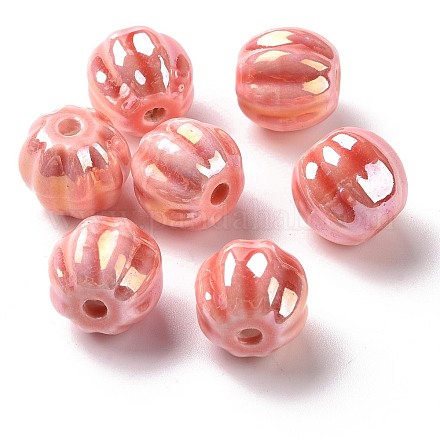 Perles de porcelaine perlées manuelles PORC-G010-01F-1