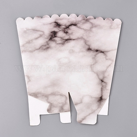 Textura de mármol patrón papel cajas de palomitas de maíz CON-L019-B-07-1