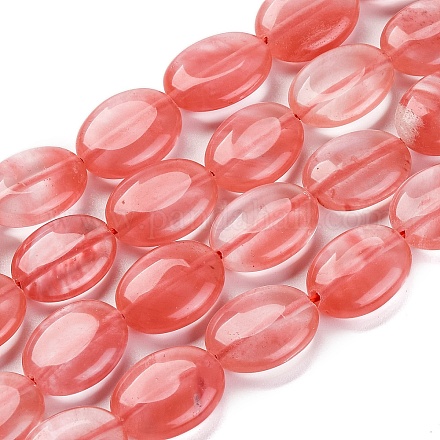 Вишневого кварца стеклянные бусы пряди&nbsp;G-L605-F02-01-1