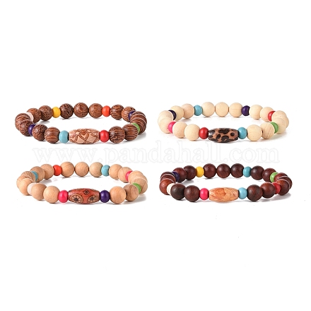 Наборы деревянных браслетов из бисера BJEW-JB09067-1