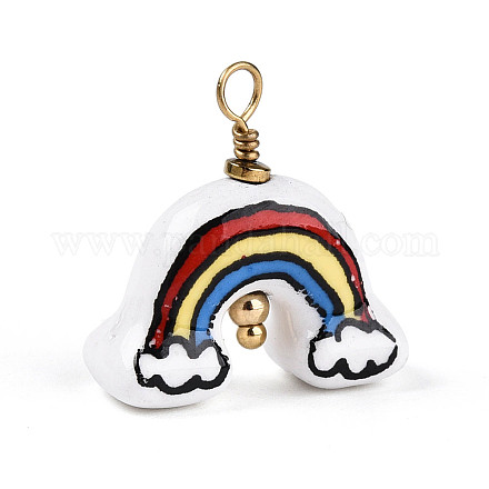 Фарфора ручной работы подвески PORC-T135-04-1