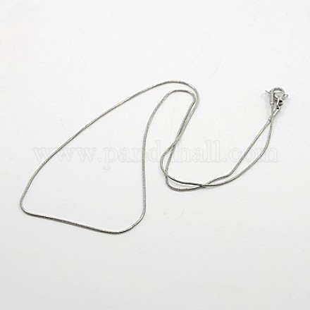Елочка цепи ожерелье для мужчин NJEW-F027-16-1mm-1