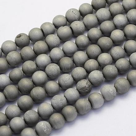 Fili di perline in agata naturale druzy G-G708-10mm-04-1