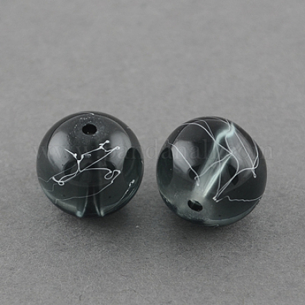 Chapelets de perles en verre transparent drawbench GLAD-Q012-8mm-14-1