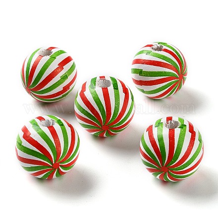 Набивные деревянные европейские бусины WOOD-Z002-03A-1