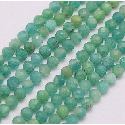 Chapelets de perles en amazonite naturelle G-F509-32-4mm-1