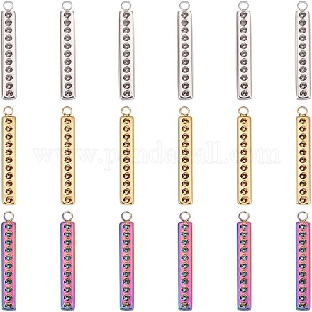 18 шт. подвеска-кабошон из нержавеющей стали 304 двух цветов FIND-AR0004-95-1