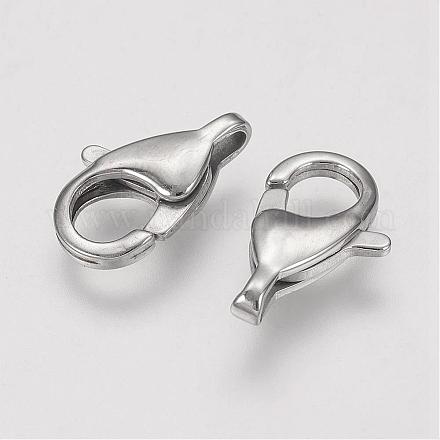 304 Stainless Steel Lobster Claw Clasps STAS-F109-05P-1