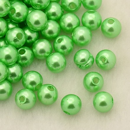 Perles acryliques de perles d'imitation PL607-08-1