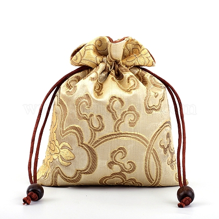 Chinese Style Silk Embroidery Flower Storage Bags PW-WG71997-01-1