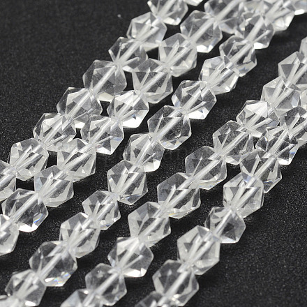 Natürlichem Quarz-Kristall-Perlen Stränge G-F523-46-6mm-1