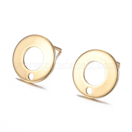 Accessoires de puces d'oreilles en 304 acier inoxydable STAS-H104-01G-1