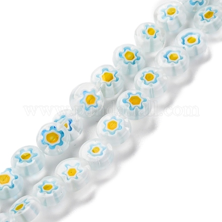 Ручной работы millefiori стеклянные бусины нитки LAMP-G164-11N-1