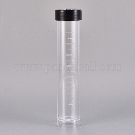 透明な密閉ボトル  針保管用  透明  117mm  10個/セット CON-WH0068-41P-1