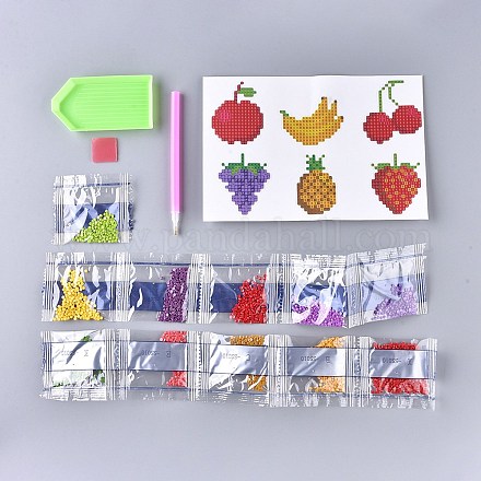 Kits de stickers diamant peinture bricolage pour enfants DIY-F051-10-1