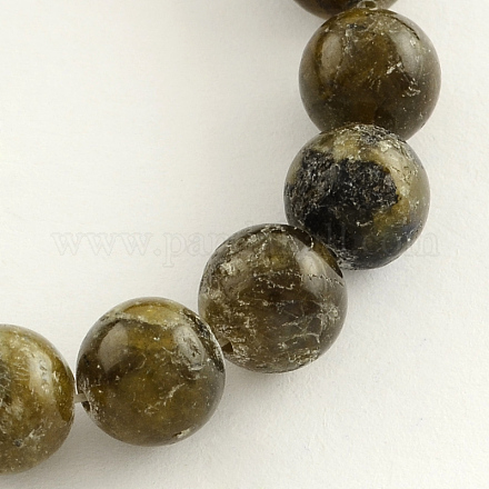 Round Natural Labradorite Gemstone Beads Strands G-R268-6mm-1