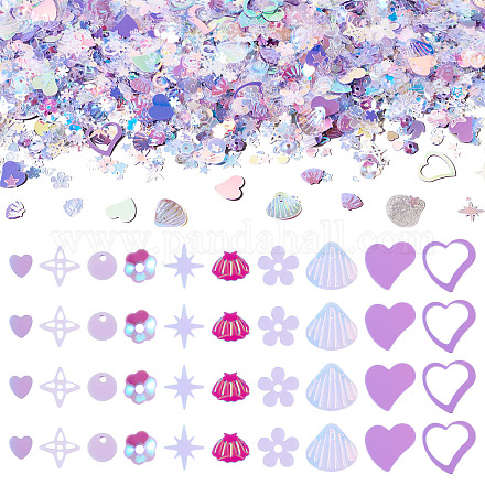 100 г пластиковых пайеток PVC-TA0001-04C-1