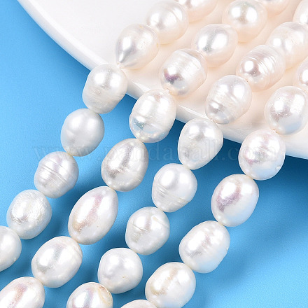 Natural Cultured Freshwater Pearl Beads Strands PEAR-N012-09C-1
