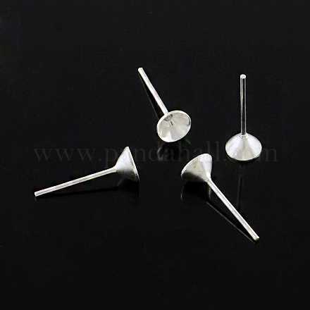 Iron Stud Earring Settings IFIN-R201-07S-1