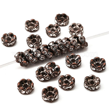 Messing Strass Zwischen perlen RB-A014-L5mm-01R-NF-1