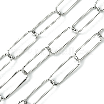 304 cadenas de eslabones ovales de acero inoxidable CHS-K018-06P-1