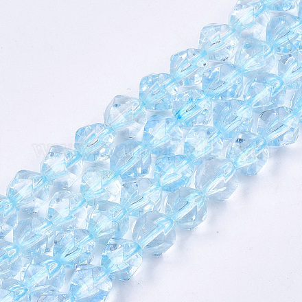 Chapelets de perles en cristal de quartz synthétique G-T108-29A-1