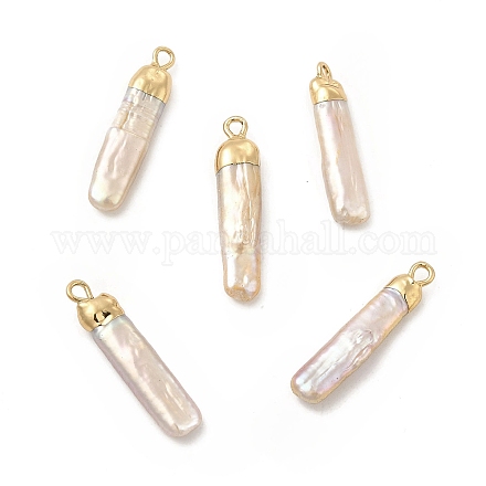 Colgantes de perlas keshi naturales barrocas PEAR-P004-69KCG-1
